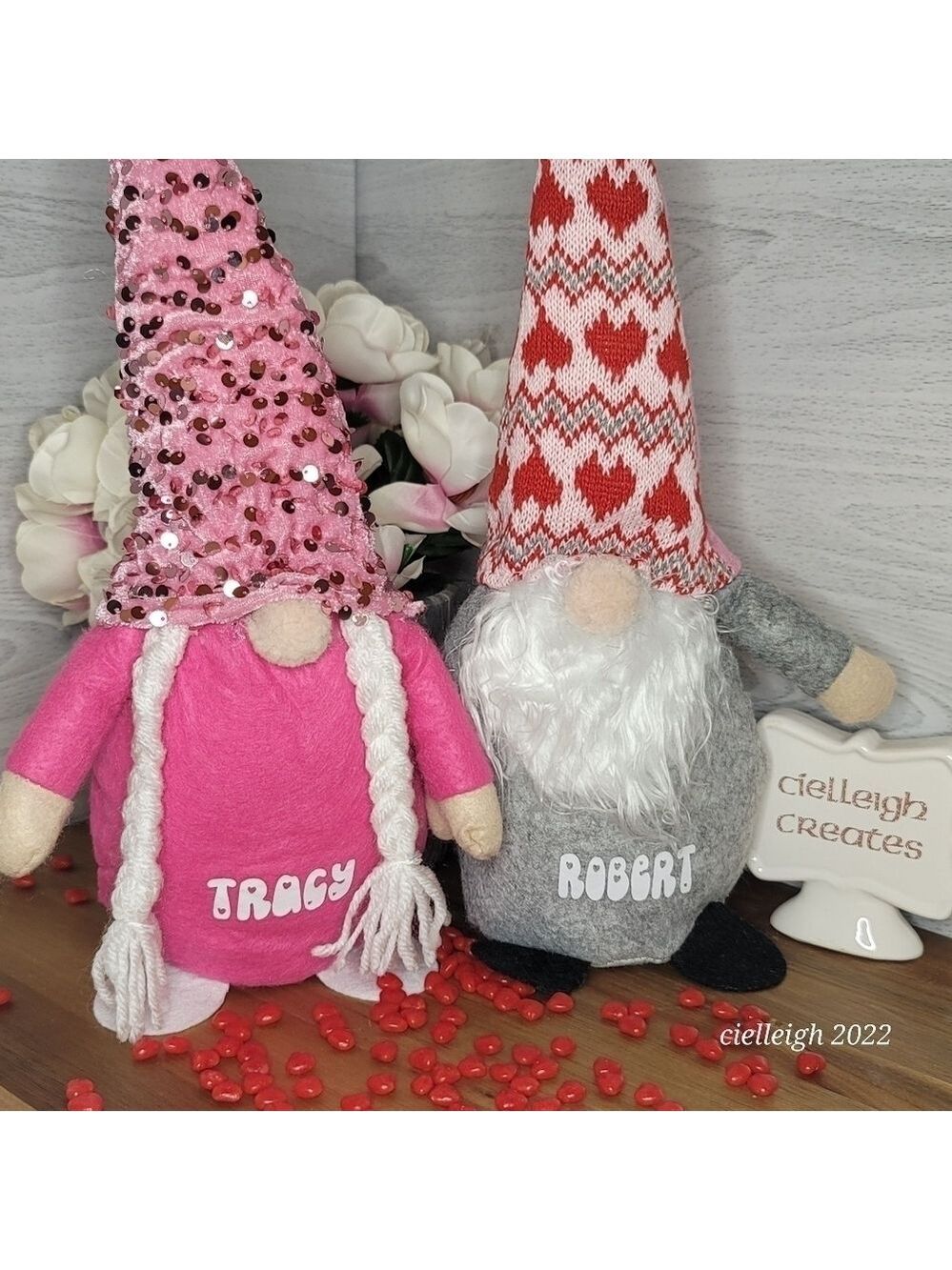 Personalized Valentine Gnomes